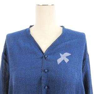 JURGEN LEHL シアーシャツワンピース M ブルー