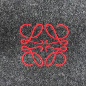 LOEWE アナグラム マフラー カシミヤミックス グレー