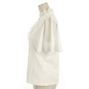 M'S GRACY フリル シャツ カットソー 半袖 215334 ホワイト 40