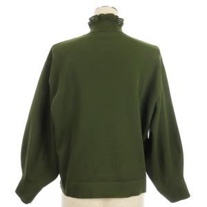 M'S GRACY デコラティブニット フリル フェイクパール 118625 グリーン 40