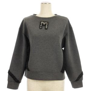トレーナー スウェット ブローチ付き 215705 グレー 40