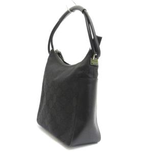 GUCCI 3766 ワンショルダーバッグ GG柄 ナイロン ブラック