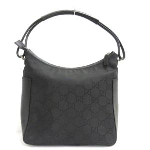 GUCCI 3766 ワンショルダーバッグ GG柄 ナイロン ブラック