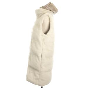 HERNO 23AW エコファー ダウン ベスト コート PI001729D ホワイト 40