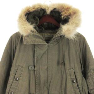 ALPHA INDUSTRIES × モンキータイム monkey time N-3B 中綿 モッズコート ミリタリー ロング フーディ ラクーンファー 20143-9719