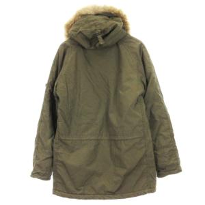 ALPHA INDUSTRIES × モンキータイム monkey time N-3B 中綿 モッズコート ミリタリー ロング フーディ ラクーンファー 20143-9719