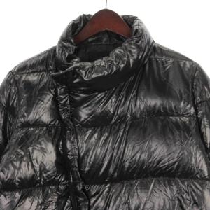 junhashimoto WRAP ソフト ナイロン ダウン ブルゾン ジャケット ジップアップ NYL04 ブラック L