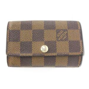 ダミエ ミュルティクレ6 キーケース 6連 フランス製 N62630 ブラウン ECS