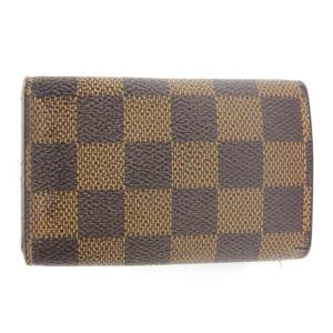 LOUIS VUITTON ダミエ ミュルティクレ6 キーケース 6連 フランス製 N62630 ブラウン ECS