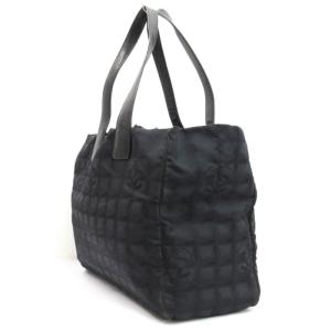 CHANEL ニュートラベルライン ココマーク トートバッグ ハンド イタリア製 8番台 ブラック ECS AA