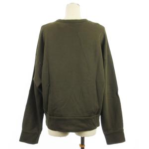 N°21 ロゴ トレーナー スウェット 裏毛 カーキ 36