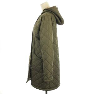 MACKINTOSH 裏ボア キルティング コート ロング 中綿 フーディ カーキ 38 ECS