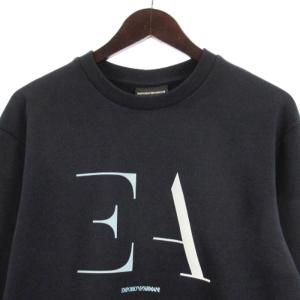 EMPORIO ARMANI タグ付き Crew Neck Logo Sweatshirt クルーネック ロゴ スウェット プルオーバー トレーナー 裏毛
