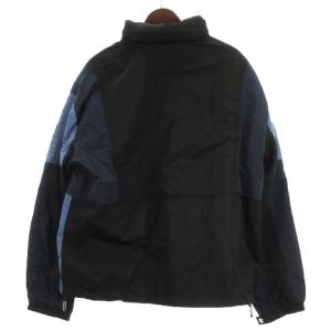 EMPORIO ARMANI カラーブロック ジップ ナイロン ジャケット リバーシブル フーディ ブラック 54