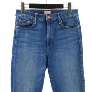 MOTHER THE WEEKENDER FRAY フレア デニム パンツ カットオフ 1535-775 インディゴ 28