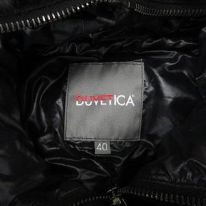 DUVETICA FEBEDUE フルジップ ダウンベスト フード 40 ブラック 240607E