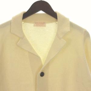 JOHN SMEDLEY ニット ジャケット カーディガン ウール カシミヤミックス 英国製 ホワイト系 S