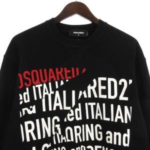 DSQUARED2 21AW ロゴ トレーナー スウェット 裏起毛 S71GU0455 S25042 ブラック M