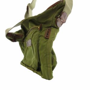 【美品】Felisi　ショルダーバッグ　9362　ナイロン　レザー　カーキ ショルダーバッグ ナイロン レザー カーキ 9362（2024/08/24買取