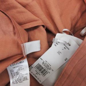 CELFORD バックシャン ワンピース オレンジブラウン 240510E