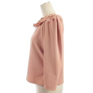 M'S GRACY ブラウス カットソー 長袖 リボン 915501 ピンク 40