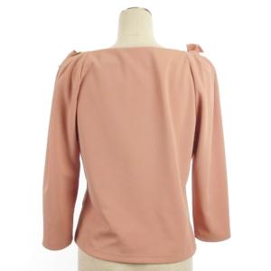 M'S GRACY ブラウス カットソー 長袖 リボン 915501 ピンク 40