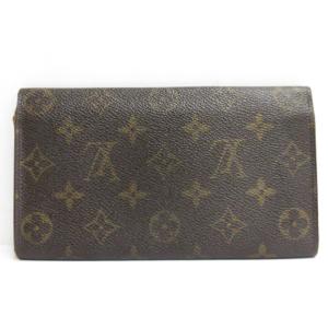 LOUIS VUITTON モノグラム ポルトモネクレディ 長財布 ロングウォレット フラップ M61726 ブラウン系