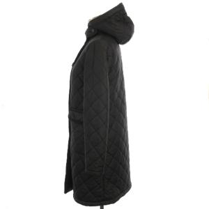 MACKINTOSH 中綿 キルティング コート ロング 裏ボア フーディ ブラック 36