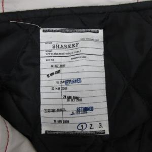 SHAREEF HOODIE SHORT JACKET ジャケット バックプリント 1 ホワイト 240705E