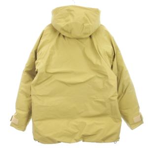 ダウン ナイロン ジャケット フーディ ジップアップ HOE12070 ベージュ
