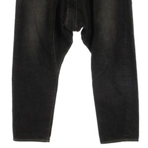 FUMITO GANRYU コムデギャルソン バックジップサルエルデニムパンツ EH-P004 グレー系 S