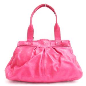 COACH トートバッグ ターンロック レザー 13914 レッド