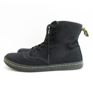 Dr.Martens キャンバス ブーツ 7ホール 6 ブラック 240625E