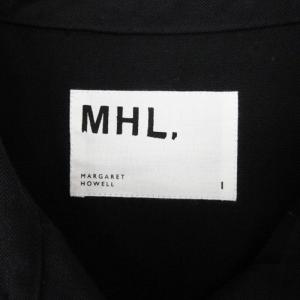 MHL. COTTON WOOL TWILL ロング ワンピース 長袖 1 ネイビー 240611E