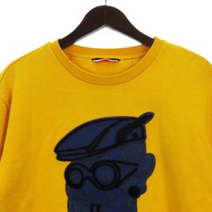 MONCLER GENIUS 2 MONCLER 1952 スウェット プルオーバー トレーナー 裏起毛 ワッペン イエロー