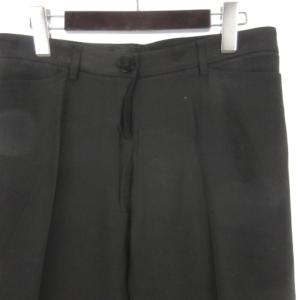 EMPORIO ARMANI センタープレス パンツ スラックス イタリア製 ブラック 40