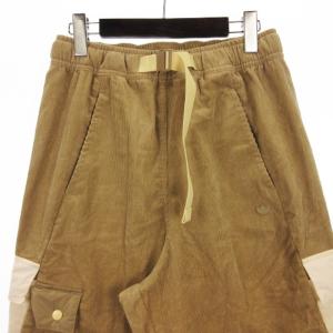 adidas Originals コーデュロイ カーゴ パンツ ロゴ コットン HK0486 ベージュ OT ボトムス