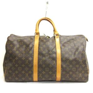 LOUIS VUITTON モノグラム キーポル 50 ボストンバッグ M41426 フランス製 ブラウン