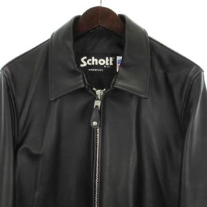 Schott 223US ラムレザー トラッカー ジャケット 7526 ブラック 40