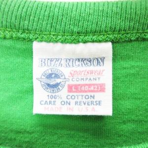BUZZ RICKSON’S peanuts SNOOPY スヌーピー プリント Tシャツ 半袖 グリーン L 240704E