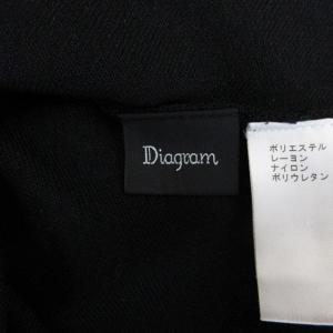 Diagram フェイクパール カーディガン 長袖 ニット 36 ブラック 240627E