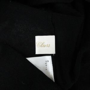 Grace Class フェイクパール ジップ パーカー ニット 36 ブラック 240725E