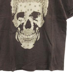NUMBER (N)INE 07AW LOVE GOD MURDER期 スカル ペイズリー柄 プリント Tシャツ カットソー 半袖 ブラウン 3