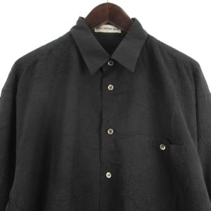 ISSEY MIYAKE MEN シワ加工 シャツ 長袖 ブラック M