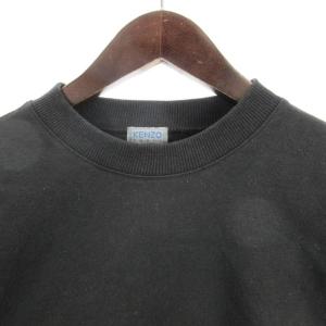 KENZO トレーナー スウェット ロゴ プリント 裏毛 ブラック F