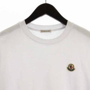 MONCLER 24SS Tシャツ カットソー 半袖 ロゴ ワッペン コットン ホワイト XS