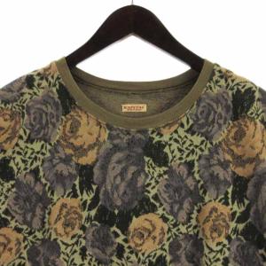 KAPITAL ゴブラン天竺 ベスト 花柄 コットン K2305SC184 カーキ系 3