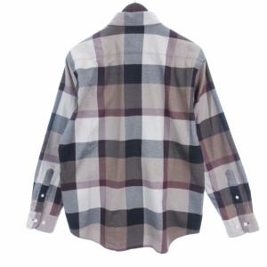 BLACK LABEL CRESTBRIDGE シャツ 長袖 CBチェック ブラウン系 M