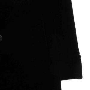 BURBERRY BLACK LABEL ベロア ナポレオン コート 裏ノバチェック BMA20-103-09 ブラック M