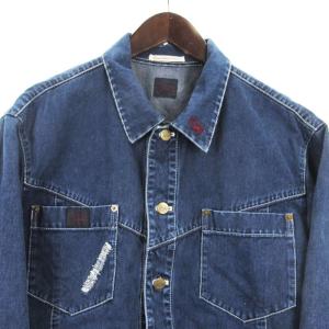 Papas デニム ジャケット カバーオール インディゴ M ECS